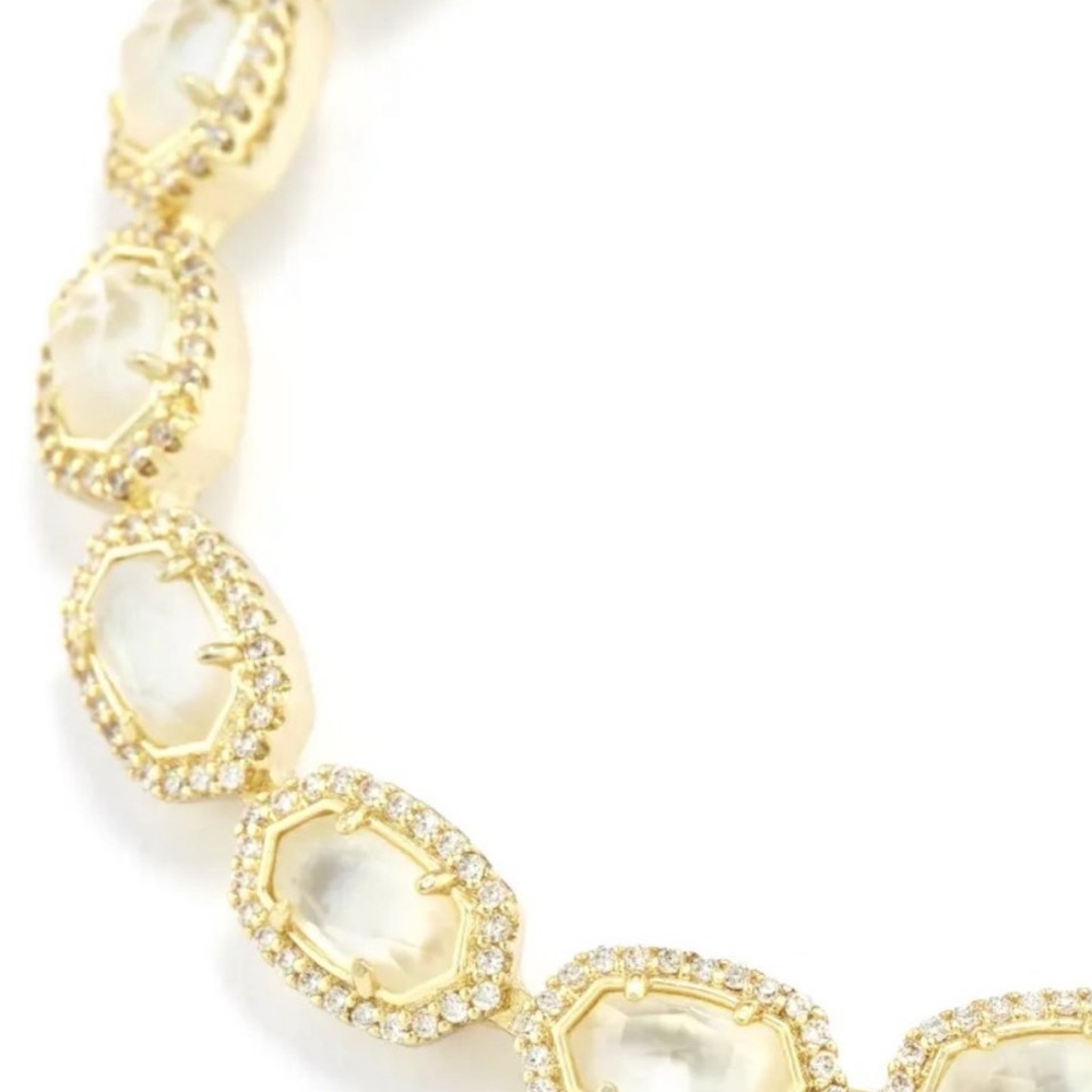 Kendra Scott Cole Gold Link Ivory Mother of Pearl Bracelet - Picture 5 of 7